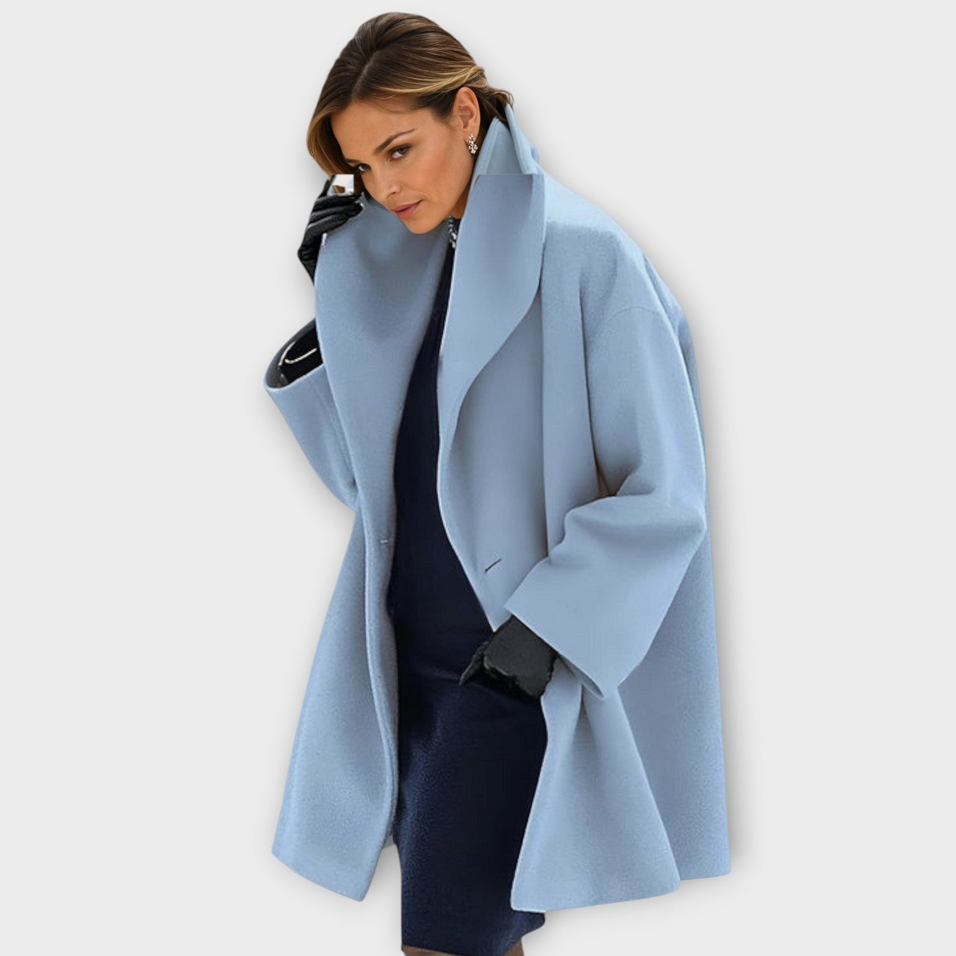 EVARA | Elegant Windproof Coat for Winter Chic - Ciara & Fiona