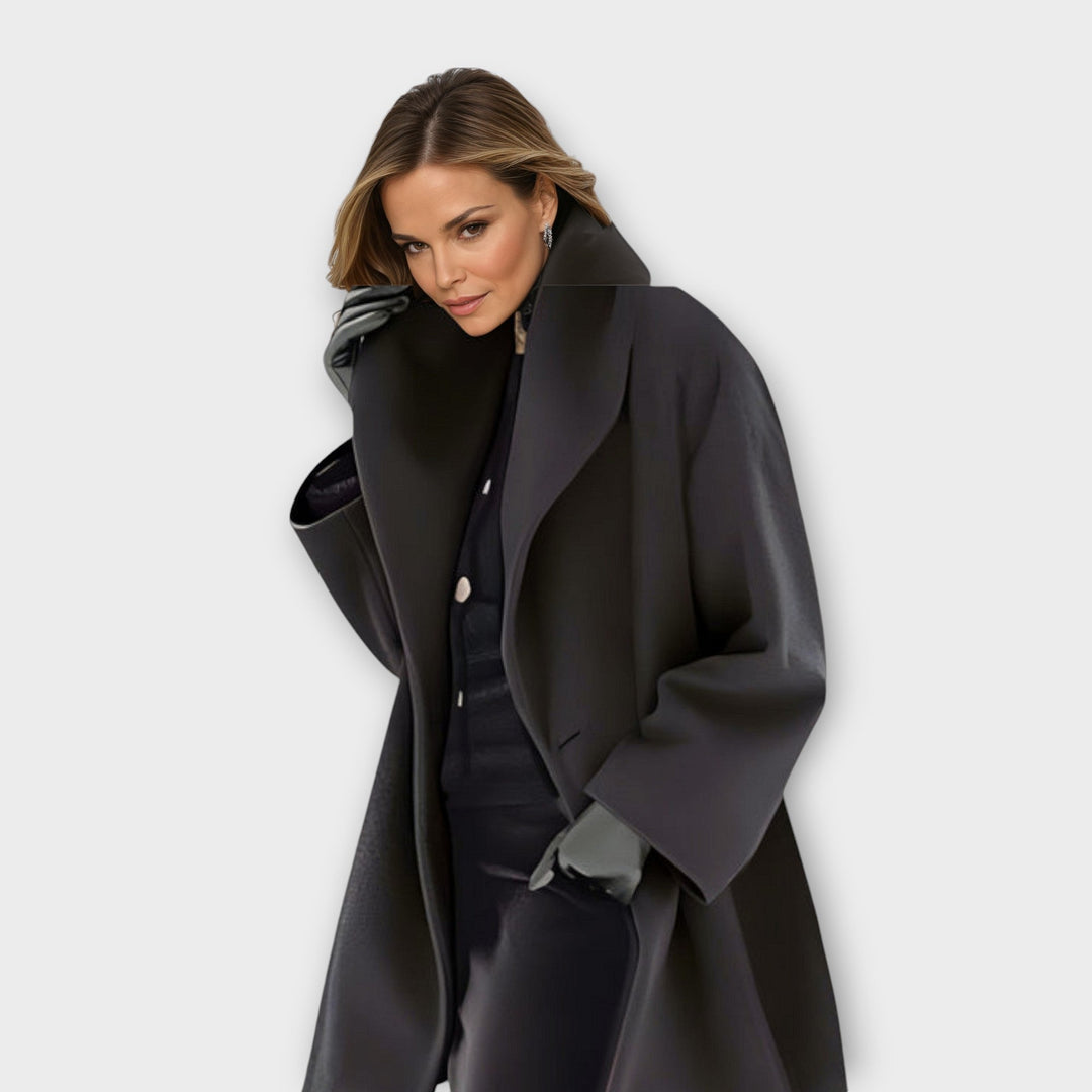 EVARA | Elegant Windproof Coat for Winter Chic - Ciara & Fiona