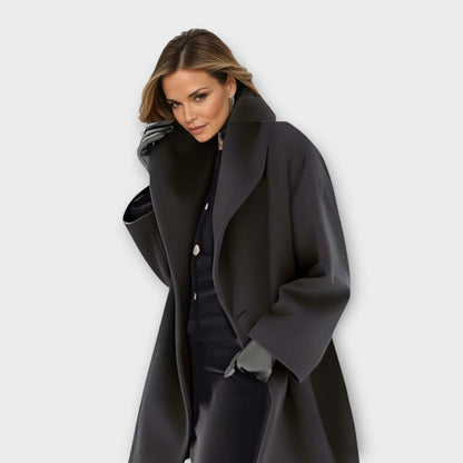 EVARA | Elegant Windproof Coat for Winter Chic - Ciara & Fiona