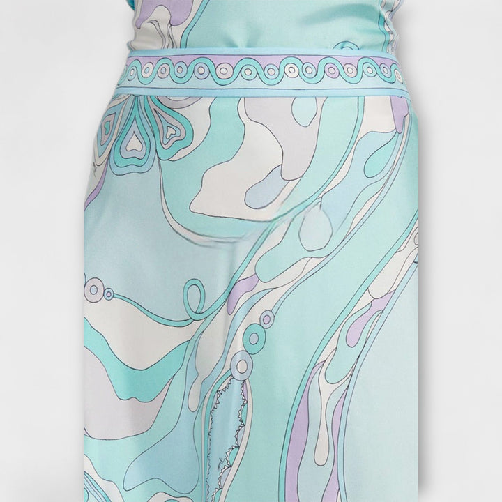 Everly - Halter Top and Asymmetrical Midi Skirt Set - Luna Hampton