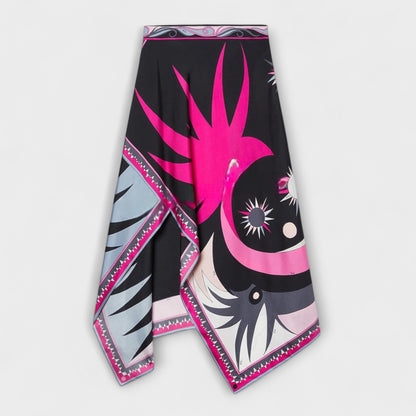 Everly - Halter Top and Asymmetrical Midi Skirt Set - Luna Hampton