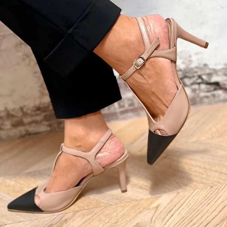 Evrardine | Two - Tone Pointed Court Shoe - Ciara & Fiona