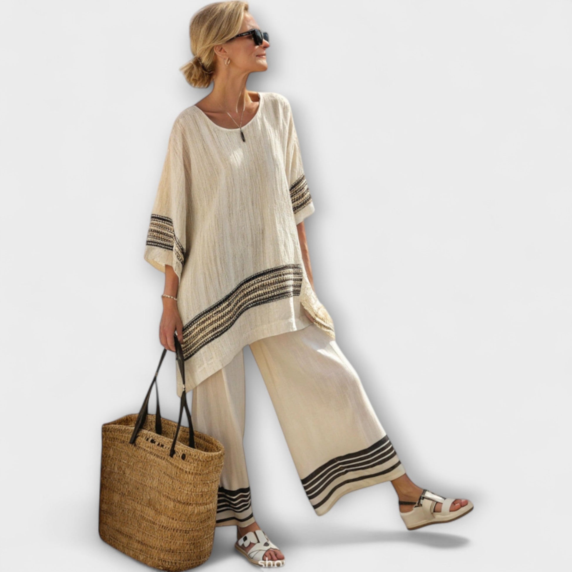 Faith - Ethnic Set Made of Linen - Luna Hampton