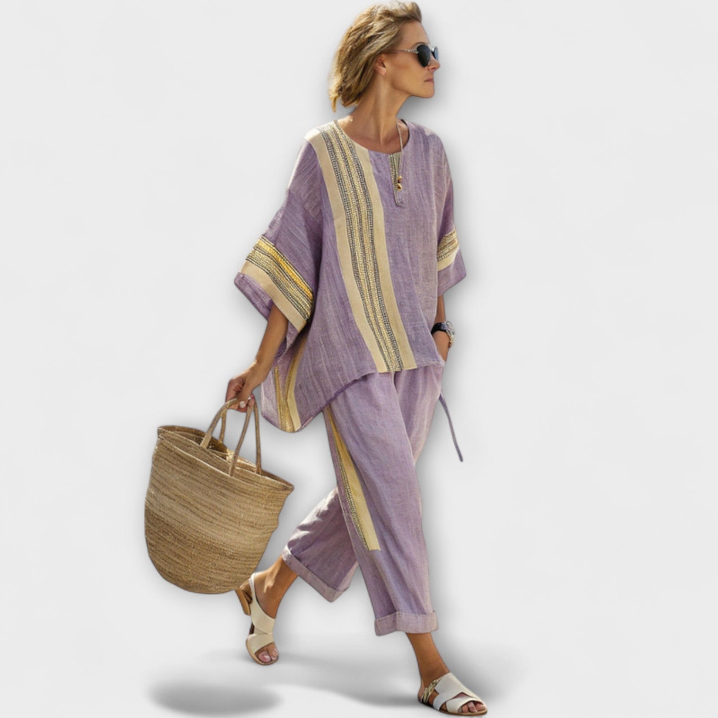 Faith - Ethnic Set Made of Linen - Luna Hampton