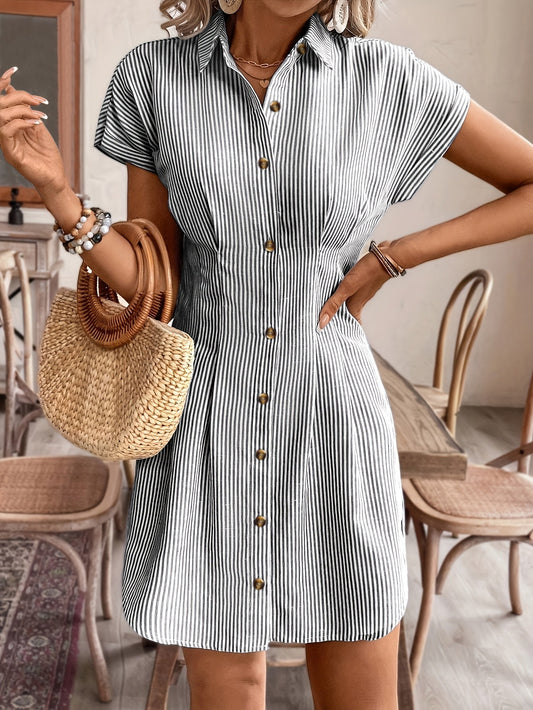 Faustine | Casual Striped Dress - Ciara & Fiona