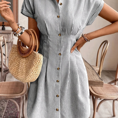 Faustine | Casual Striped Dress - Ciara & Fiona