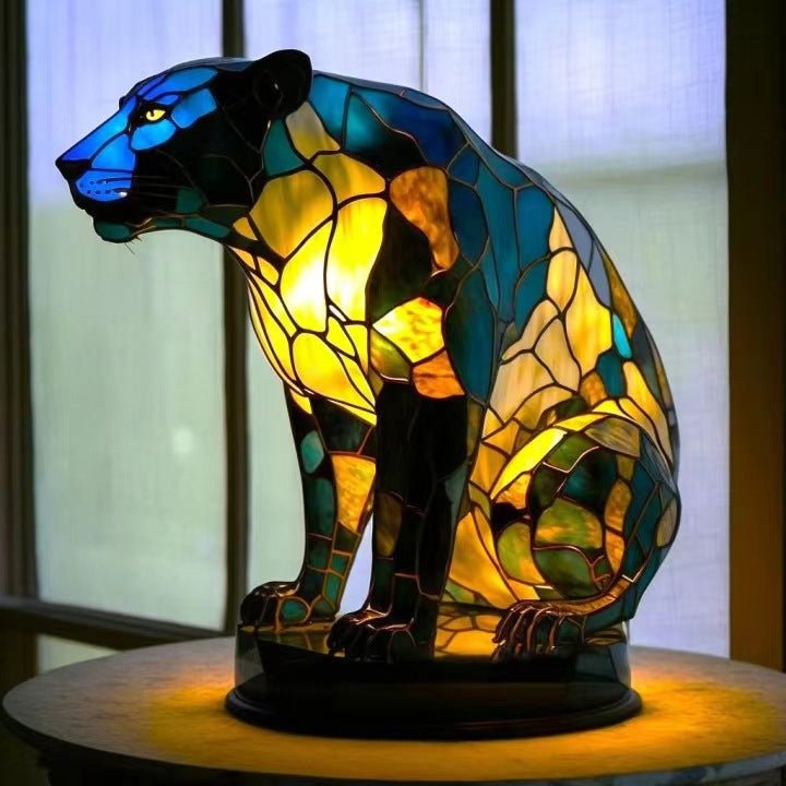 Fauve | Panther Lamp Magisk in Coloured Glass - Ciara & Fiona