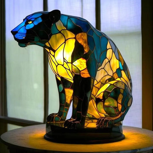 Fauve | Panther Lamp Magisk in Coloured Glass - Ciara & Fiona