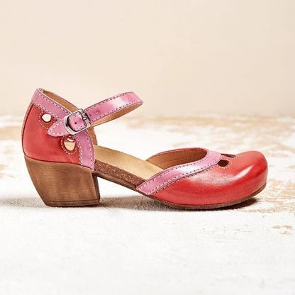 Faye | Comfortable Low - Heeled Sandals - Ciara & Fiona