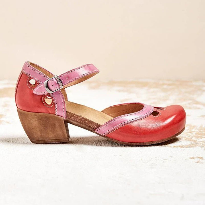 Faye | Comfortable Low - Heeled Sandals - Ciara & Fiona