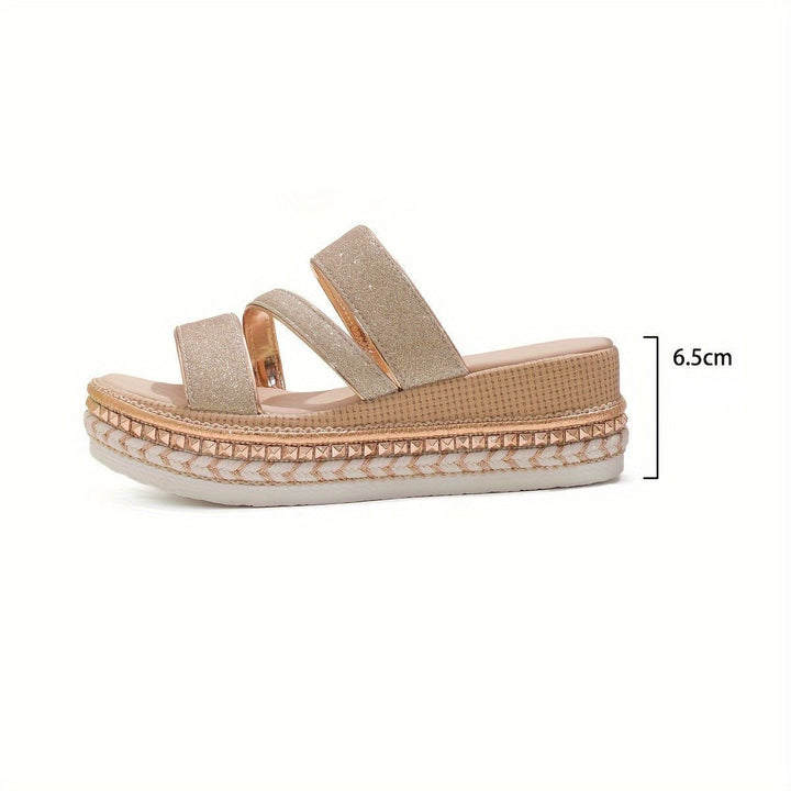 Floella | Comfortable Wedge Sandals - Ciara & Fiona