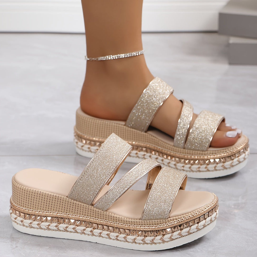 Floella | Comfortable Wedge Sandals - Ciara & Fiona