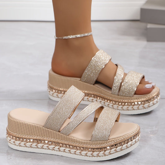 Floella | Comfortable Wedge Sandals - Ciara & Fiona