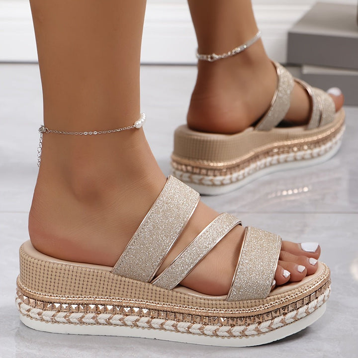 Floella | Comfortable Wedge Sandals - Ciara & Fiona