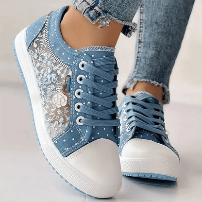 FLORIVIA | Breathable Floral Sneakers - Ciara & Fiona