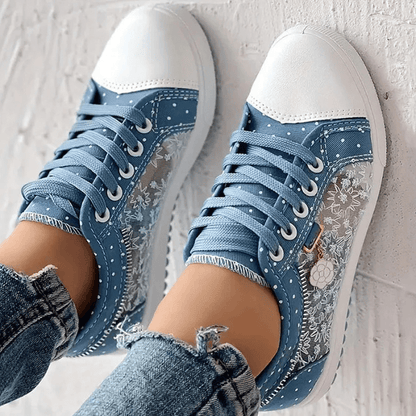 FLORIVIA | Breathable Floral Sneakers - Ciara & Fiona