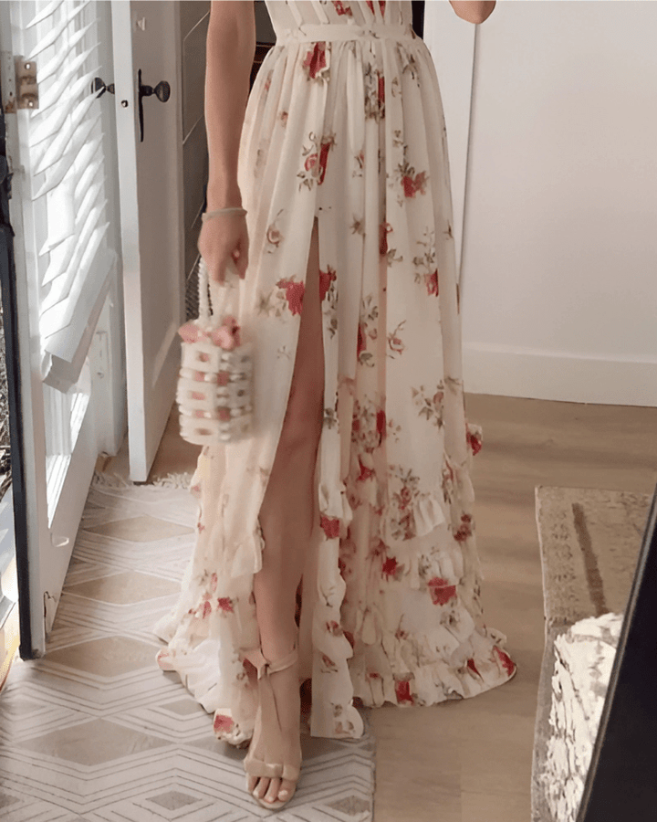 Florrie | Elegant Flowery Dress - Ciara & Fiona