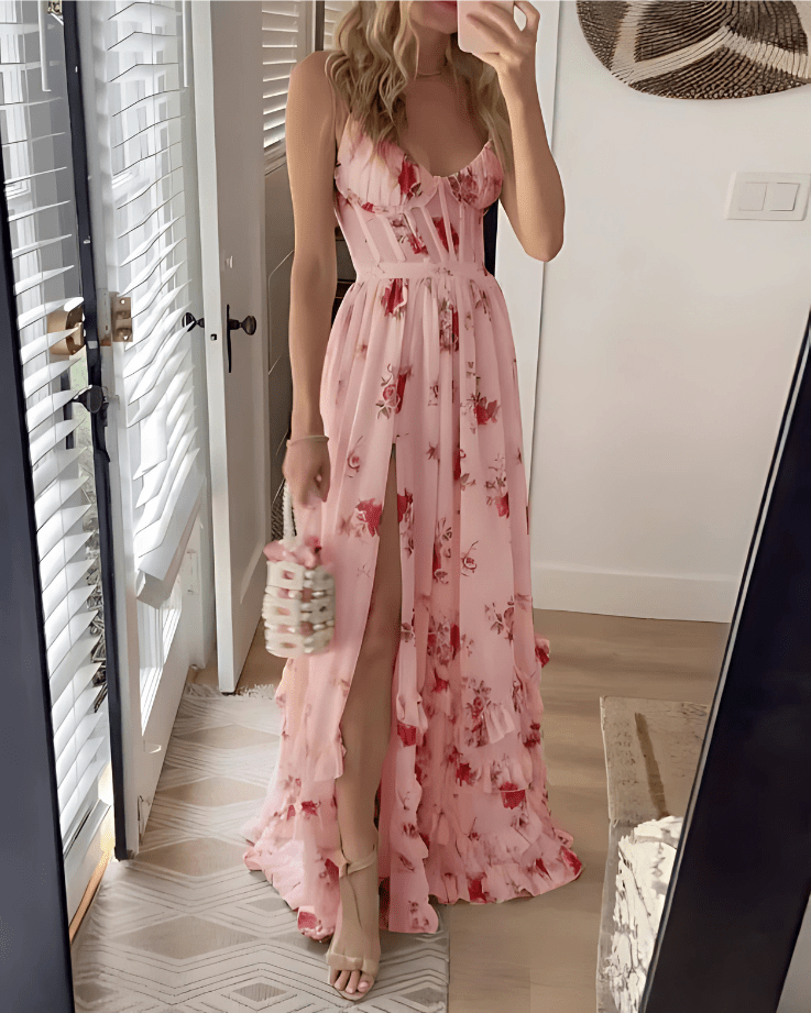 Florrie | Elegant Flowery Dress - Ciara & Fiona