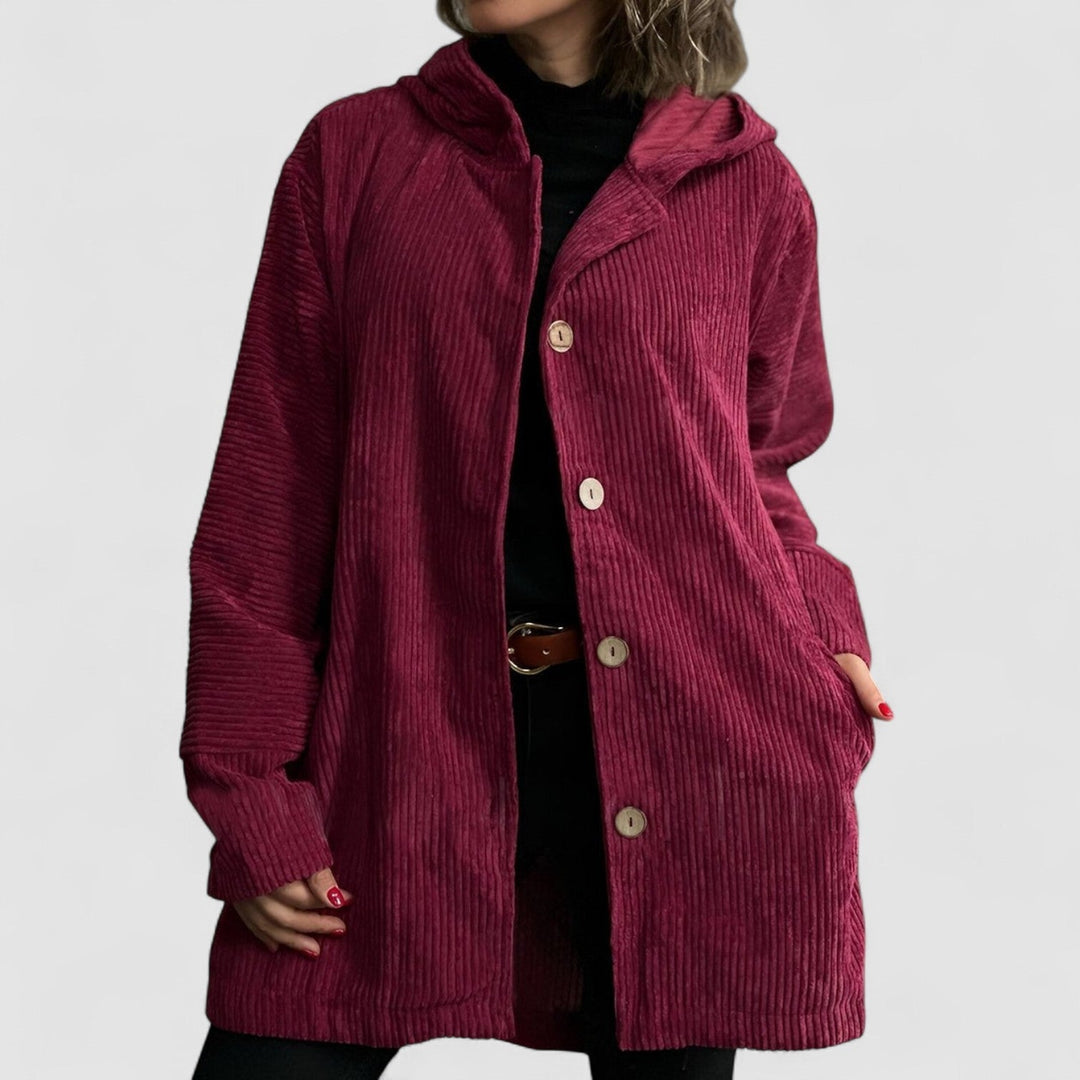 Floryn | Cozy Corduroy Hooded Jacket - Ciara & Fiona