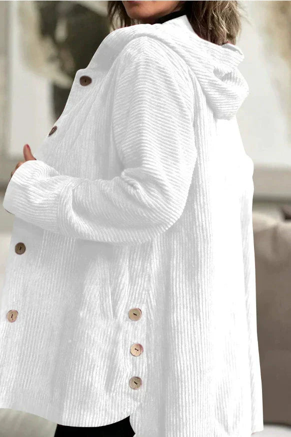 Floryn | Cozy Corduroy Hooded Jacket - Ciara & Fiona