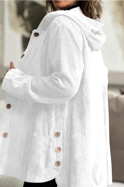 Floryn | Cozy Corduroy Hooded Jacket - Ciara & Fiona