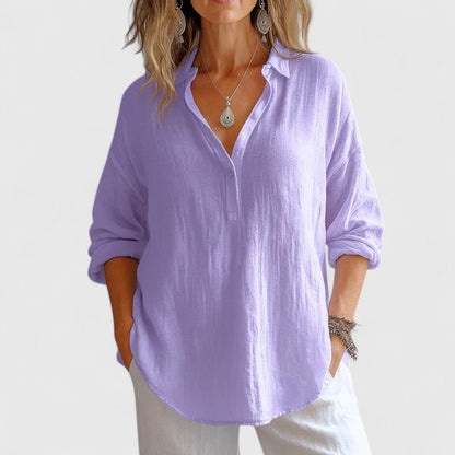 Franzina | Comfortable Linen Blouse - Luna Hampton