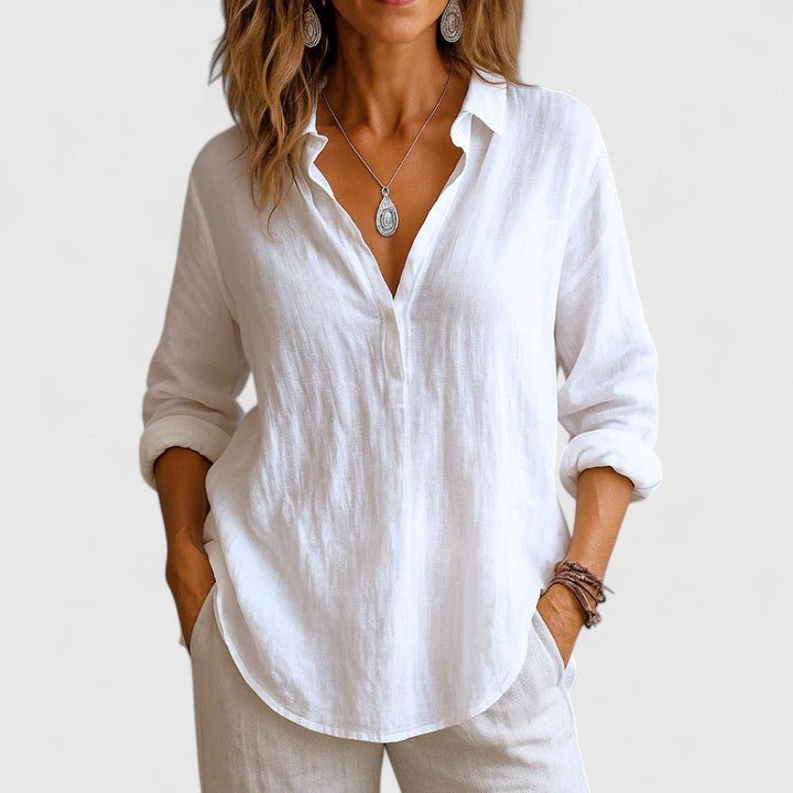 Franzina | Comfortable Linen Blouse - Luna Hampton