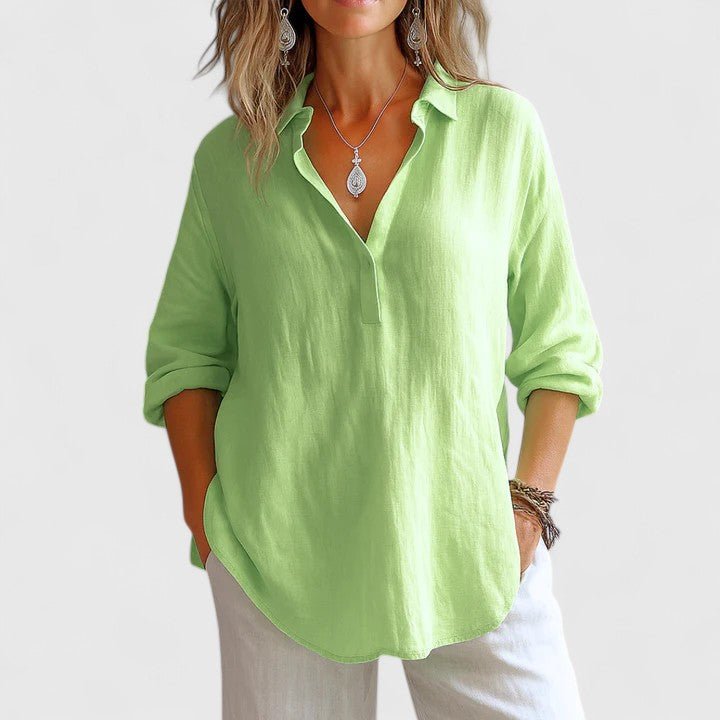 Franzina | Comfortable Linen Blouse - Luna Hampton