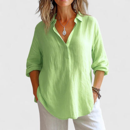 Franzina | Comfortable Linen Blouse - Luna Hampton