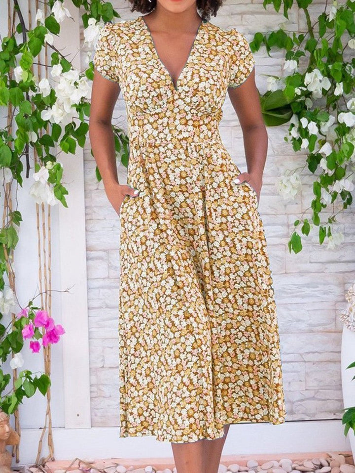 Fyang | Button - Front Midi Dress - Ciara & Fiona