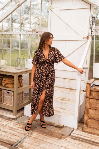Gaelle | The Leopard Maxi Dress - Ciara & Fiona