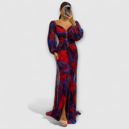 Genevieve | Elegant V - Neck Dress - Ciara & Fiona