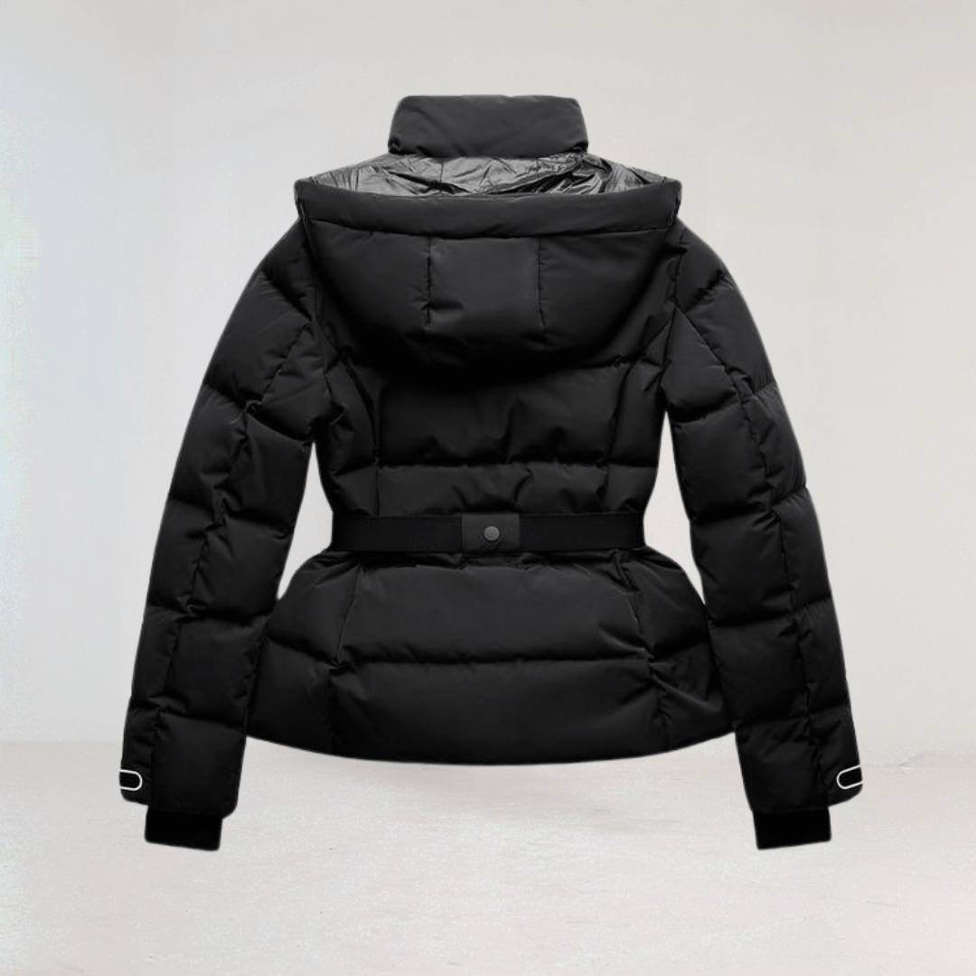 Georgia | Premium Insulated Black Ski Jacket - Ciara & Fiona