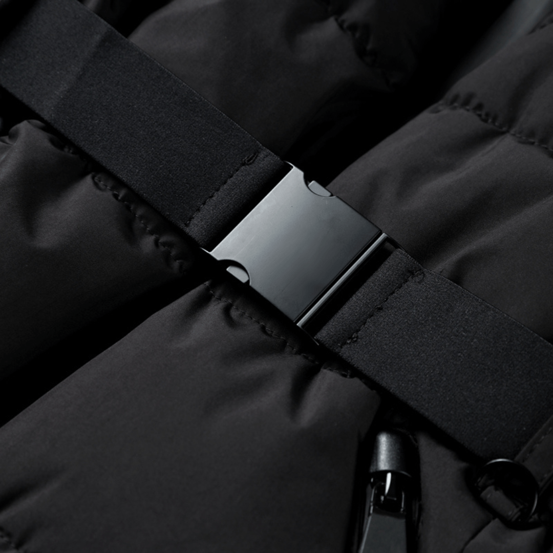 Georgia | Premium Insulated Black Ski Jacket - Ciara & Fiona