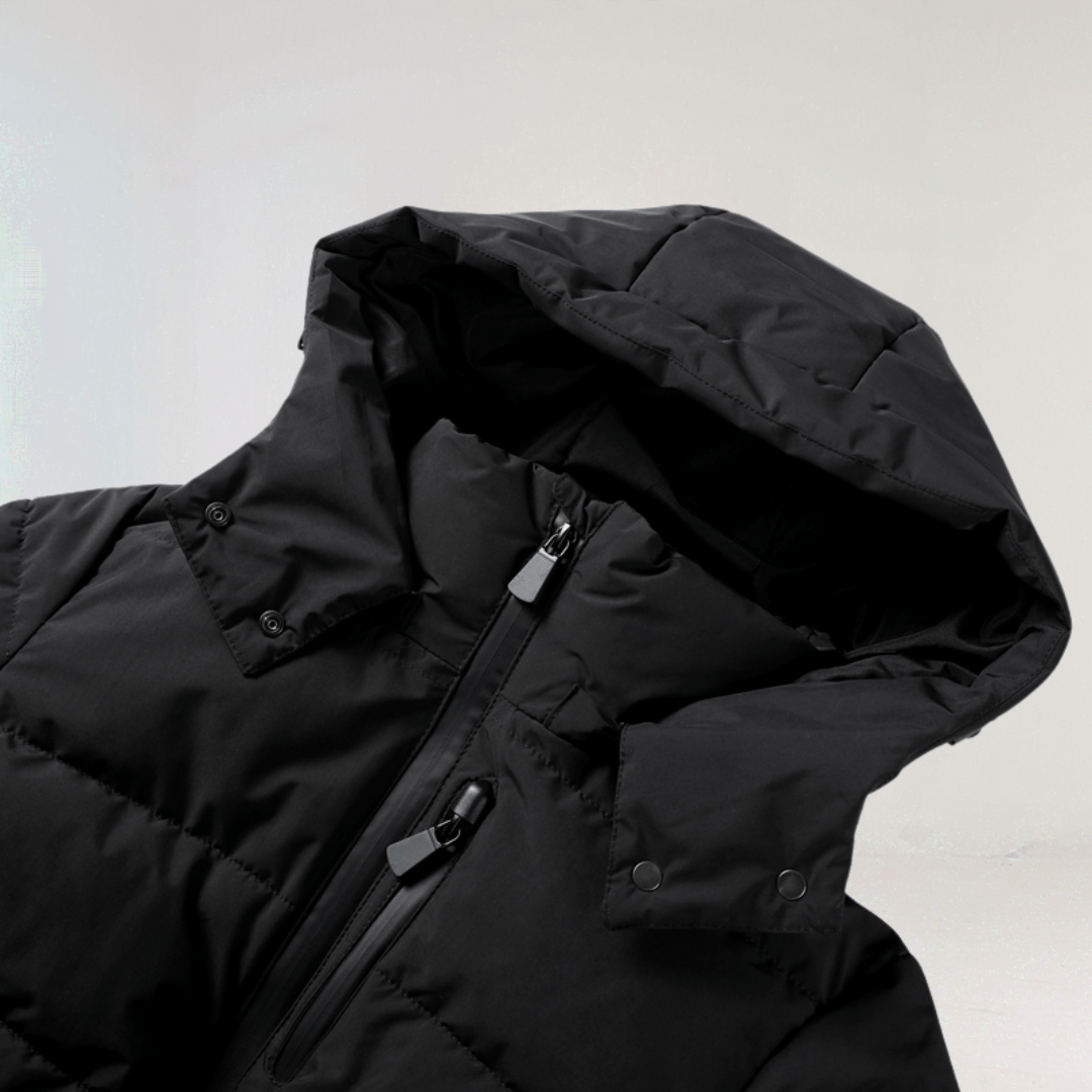 Georgia | Premium Insulated Black Ski Jacket - Ciara & Fiona