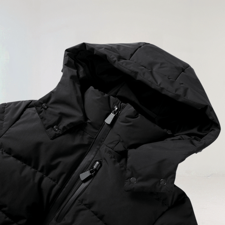 Georgia | Premium Insulated Black Ski Jacket - Ciara & Fiona
