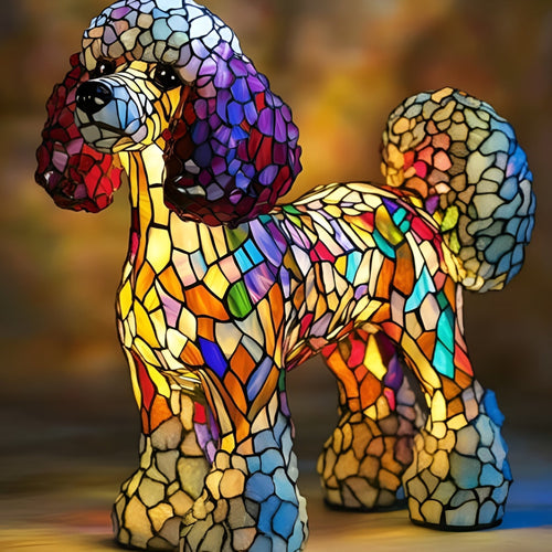 Gigi | Magisk Dog Lamp in Coloured Glass - Ciara & Fiona