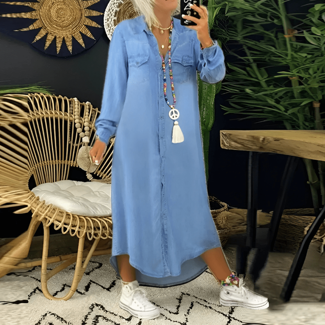 Hadley | Denim Dress - Ciara & Fiona