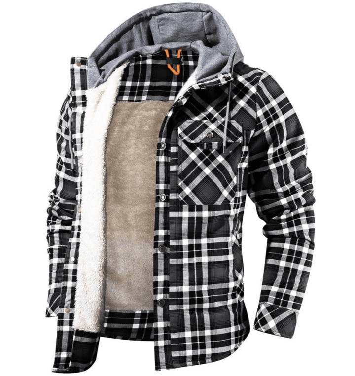 Haiden | Hooded Flannel Jacket - Ciara & Fiona