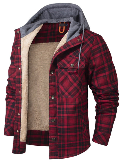 Haiden | Hooded Flannel Jacket - Ciara & Fiona