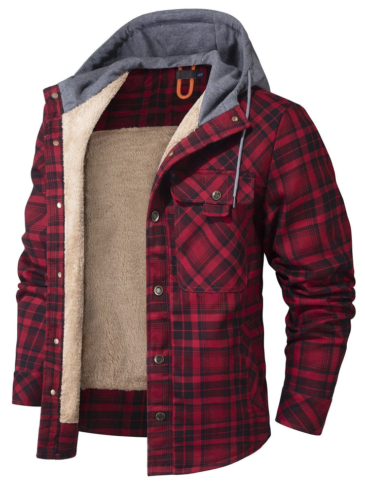 Haiden | Hooded Flannel Jacket - Ciara & Fiona