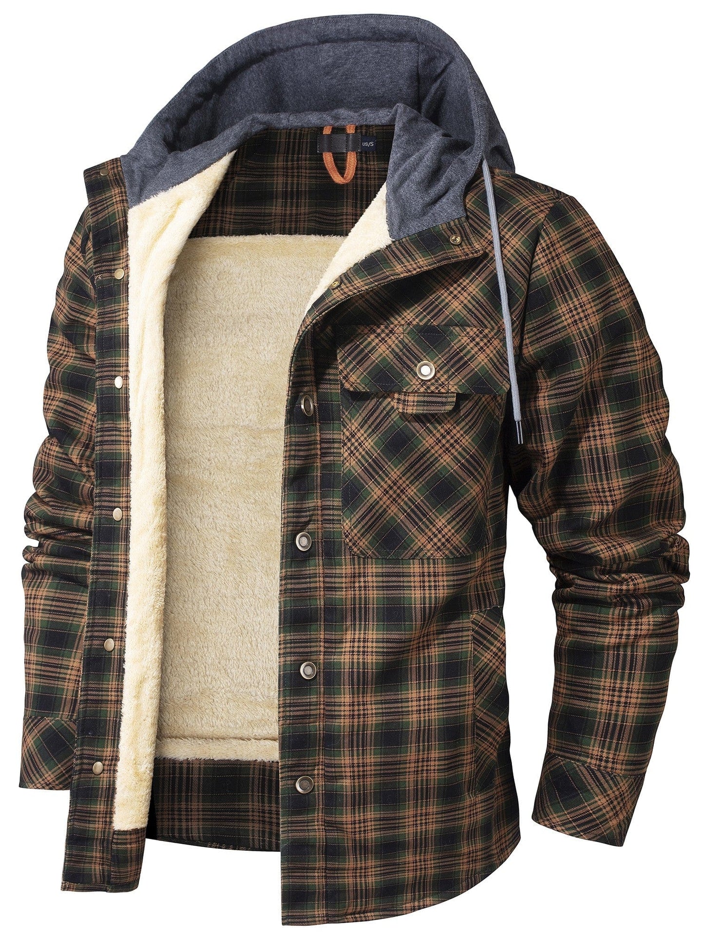 Haiden | Hooded Flannel Jacket - Ciara & Fiona