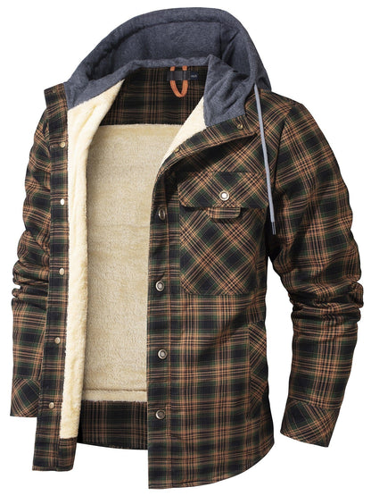 Haiden | Hooded Flannel Jacket - Ciara & Fiona