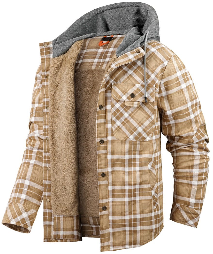 Haiden | Hooded Flannel Jacket - Ciara & Fiona
