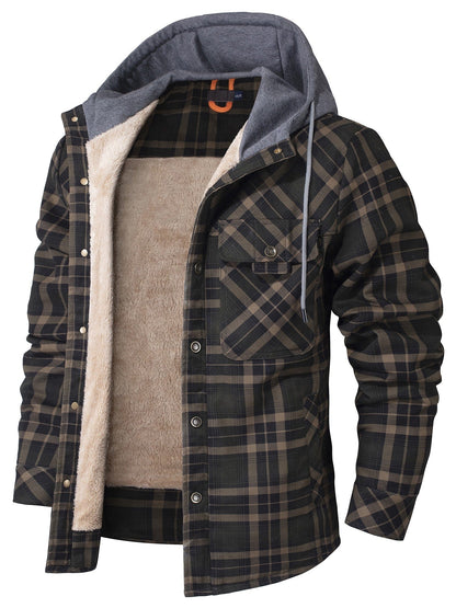 Haiden | Hooded Flannel Jacket - Ciara & Fiona