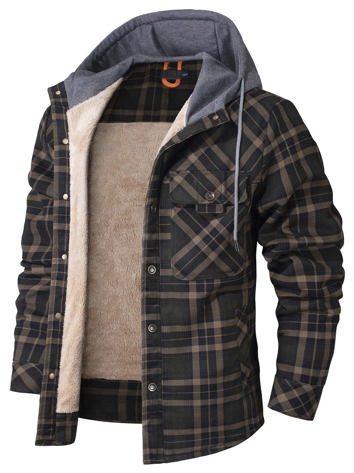 Haiden | Hooded Flannel Jacket - Ciara & Fiona