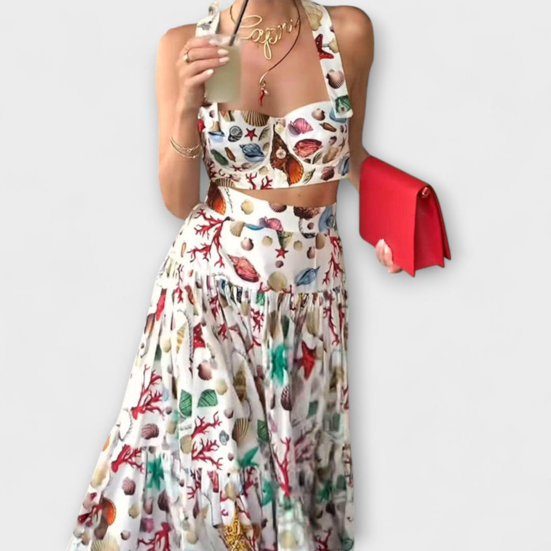 Heather - Stylish Two - Piece Skirt Set - Luna Hampton