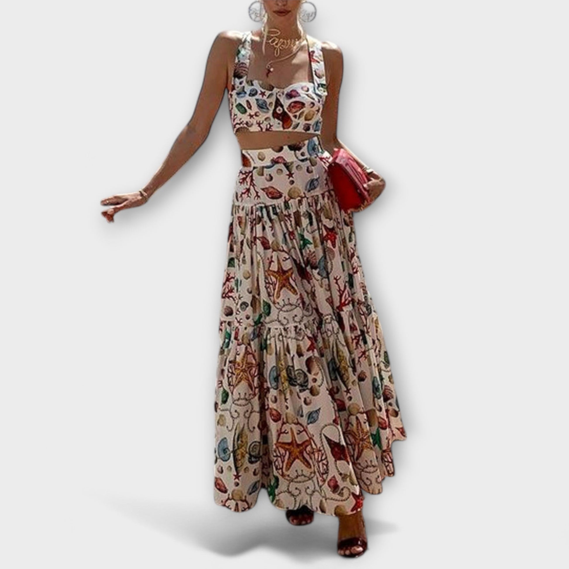 Heather - Stylish Two - Piece Skirt Set - Luna Hampton