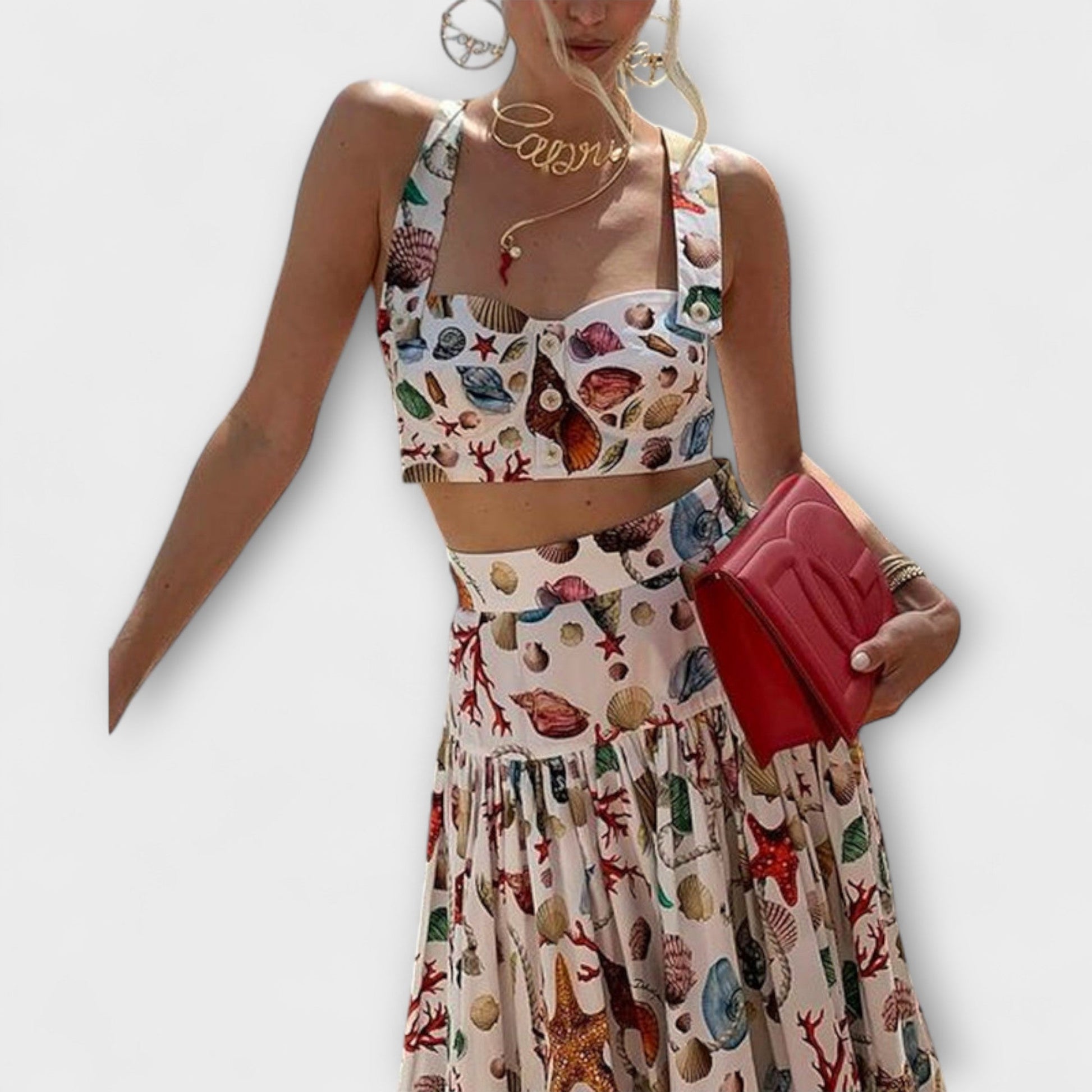 Heather - Stylish Two - Piece Skirt Set - Luna Hampton