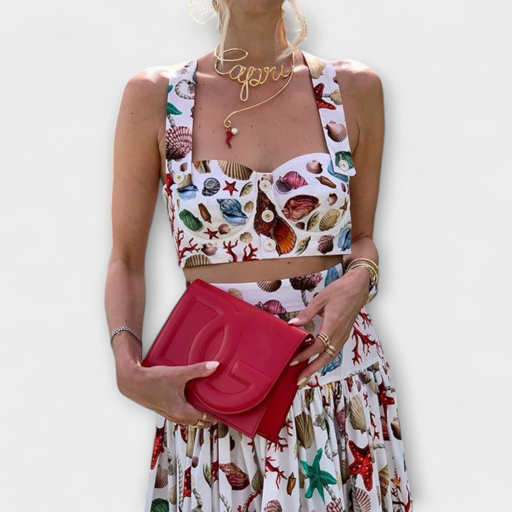 Heather - Stylish Two - Piece Skirt Set - Luna Hampton